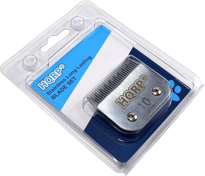 HQRP Animal Clipper Blade Compatible with Oster Size-10 CryogenX Professional 078919-046-005 78919-046 Pet Grooming 76918-126 Classic 76, Star-Teq, Power-Teq Clippers