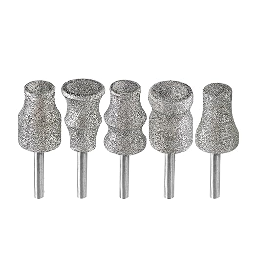 BGTEC Stained Glass Diamond Grinder Bit Head Tools and Diamond Rotary Pet Nail Grinder Bits Dog Nail Grinder Replacement Head