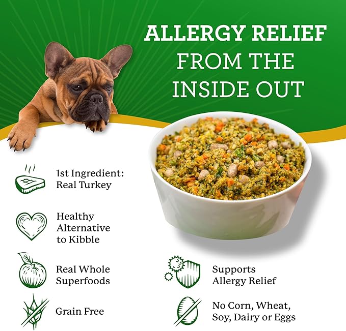Dr. Harvey's Specialty Diet Allergy Turkey Recipe, Human Grade Dog Food for Dogs with Sensitivities and Allergies, Trial Size (5.5 Ounces)