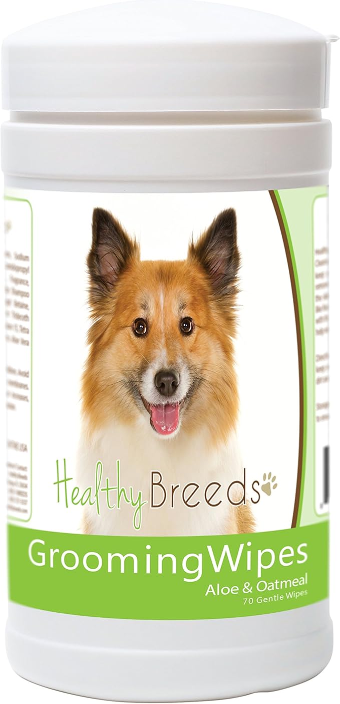 Healthy Breeds Icelandic Sheepdog Grooming Wipes 70 Count