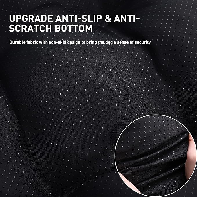 KSIIA Washable Dog Bed Deluxe Plush Dog Crate Beds Comfy Kennel Pad Anti-Slip Pet Sleeping Mat for Large, Jumbo, Medium, Small Dogs Breeds, 53" x 36", Gray