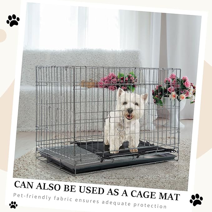 Thyle Dog Crate Divider Panel (Without Crate), Black Thick Dog Kennel Divider with Ties, Puppy Accessories for Puppy Training(24" H X 22.5" W for 36" Crate)