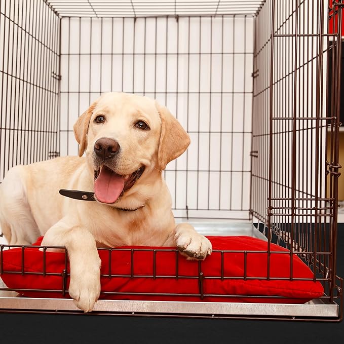 PVC Pet Crate Floor Protection Mat 32" x 50" XXL Washable Floor Covering Reusable Waterproof Non Slip Rug Whelping Pad for Pet
