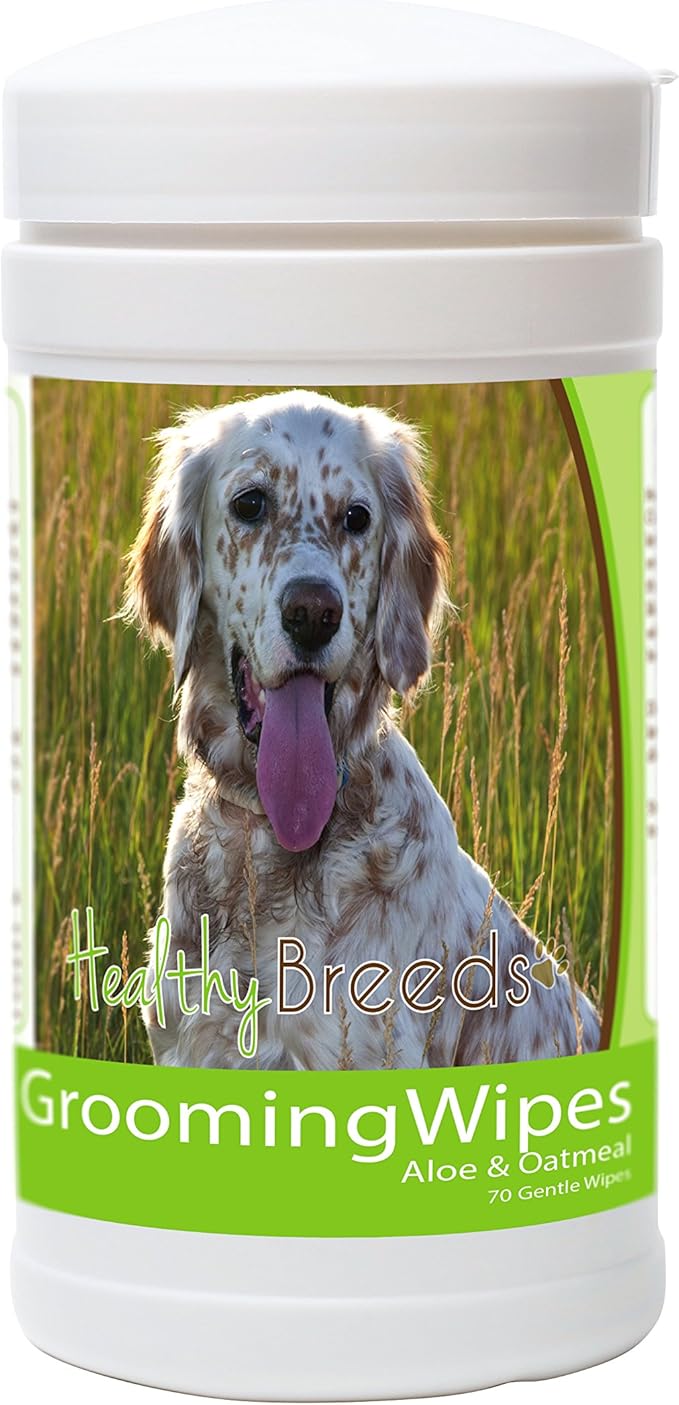 Healthy Breeds English Setter Grooming Wipes 70 Count