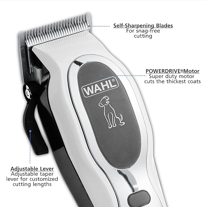 Wahl USA Pet-Pro Corded Clipper & Battery Trimmer Pet Grooming Combo Kit for Dogs with Light to Thick Coats, The Brand Used by Professionals - Model 9284