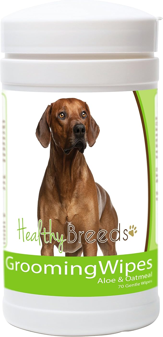 Healthy Breeds Rhodesian Ridgeback Grooming Wipes 70 Count