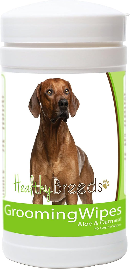 Healthy Breeds Rhodesian Ridgeback Grooming Wipes 70 Count