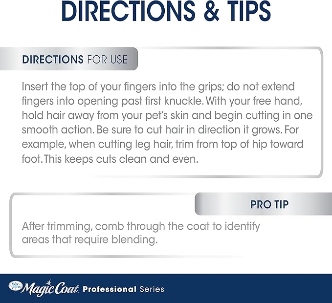 Four Paws Magic Coat Professional Series All-in-One Finishing Shears for Dogs, Dog Grooming Scissors, 1 Count