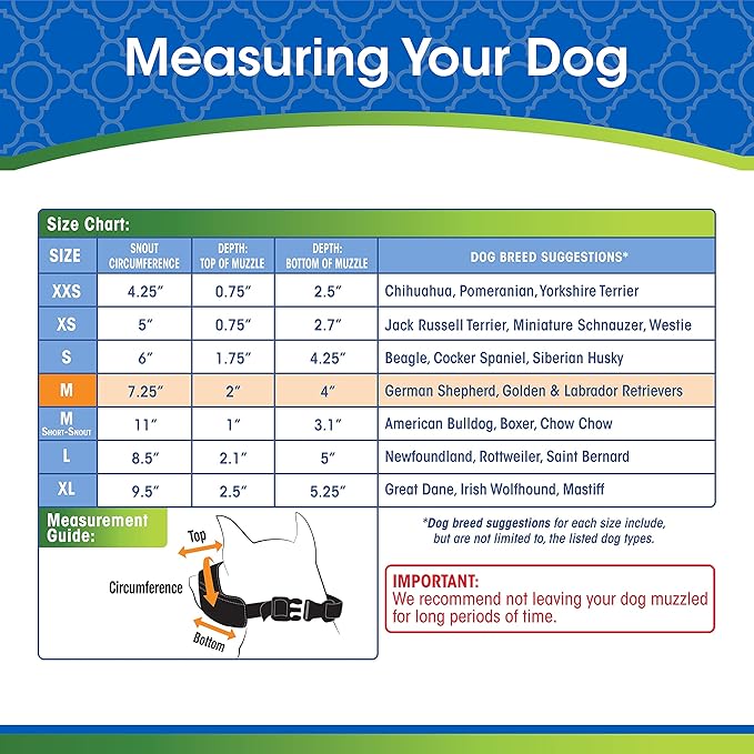 Four Paws Walk-About Quick-Fit Dog Muzzle 3 - Medium