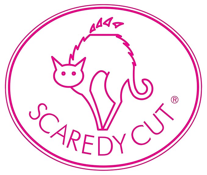 SCAREDY CUT NO Buzz Dog Clippers, Tiny Trim Safety Scissor. A Silent Low Noise Pet Grooming Clipper, Right Handed Blue