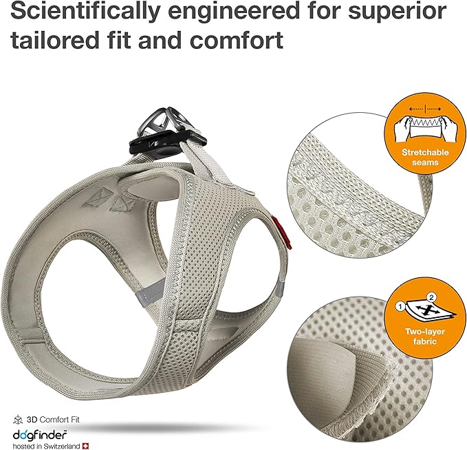 Curli Vest Harness Air-Mesh Skyblue S