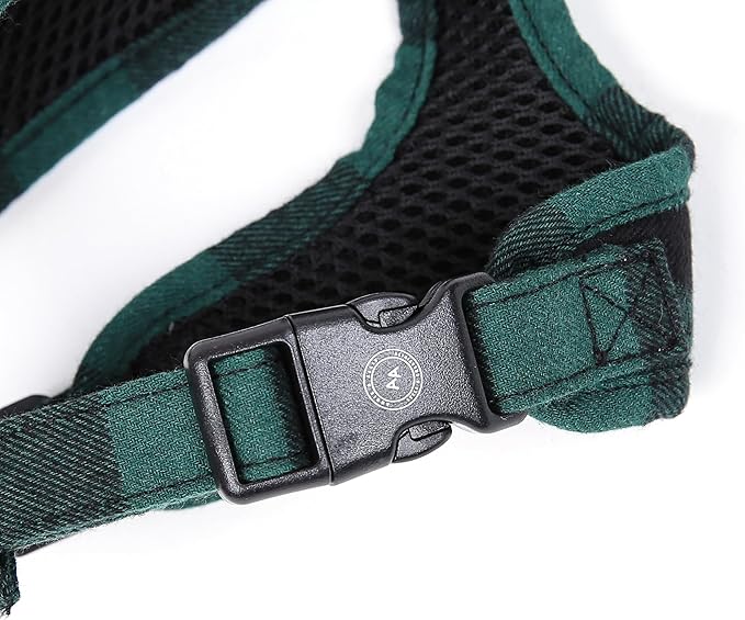 Angie and Allie Organic Cotton Dog Harness,No Pull Pet Harness with Leash D-Ring,Adjustable Soft Padded Dog Vest,Comfortable,Sustainable,Breathable and Stylish for Your Canine Companion