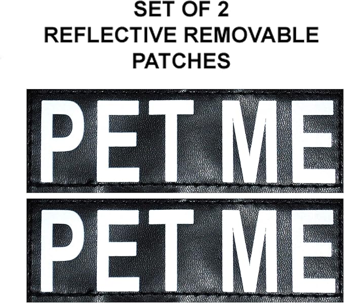 Doggie Stylz Service Dog mesh Vest Harness Cool Comfort Nylon Purchase Comes with 2 Reflective PET ME pathces. Please Measure Your Dog Before Ordering