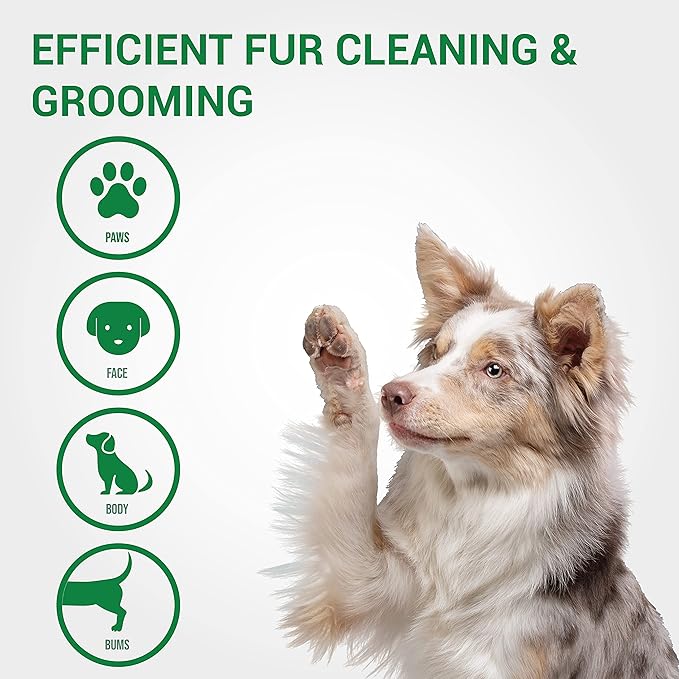 Inspire Naturals Pet Wipes for Dogs and Cats 100% Natural Plant Based with Organic Antioxidants, Dog Wipe Cleaning Deodorizing | Cat Wipes | Puppy Wipes | Dog Wipes for Paws and Butt (200ct - 4 Pack)