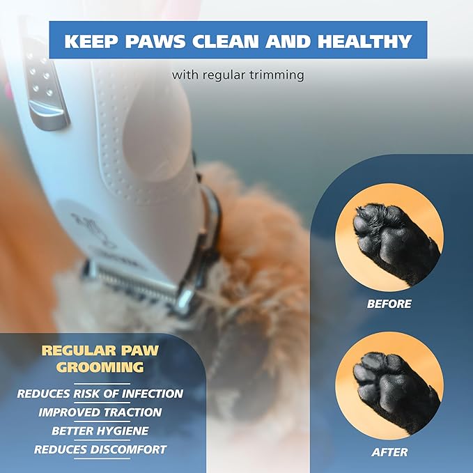 Wahl Yelp-Free Battery-Operated Dog Trimmer for Grooming – Ideal for Detail Trimming Face, Paws, & Ears for Dog Hair Removal - Model 3026955