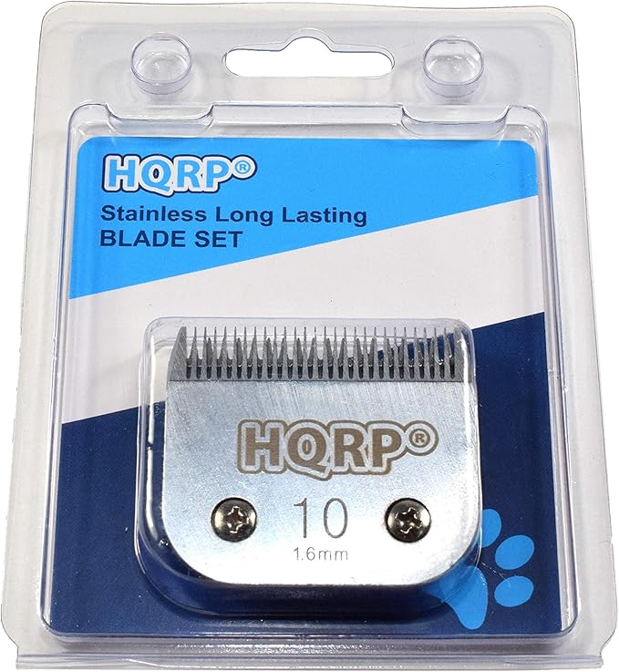 HQRP Animal Clipper Blade Compatible with Oster Size-10 CryogenX Professional 078919-046-005 78919-046 Pet Grooming 76918-126 Classic 76, Star-Teq, Power-Teq Clippers