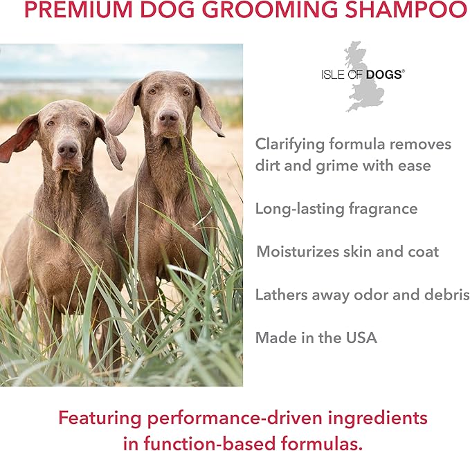 Isle of Dogs Deep Cleaning Shampoo, Sulfate Free, 16 Ounce (822-16)
