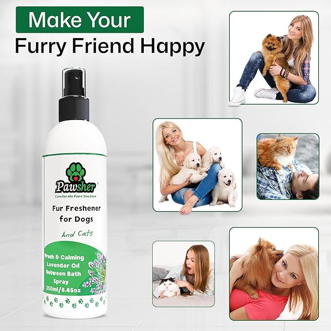 Dog Essentials Refreshing Bundle | Dog Wipes for Cleaning & Deodorizing | Paw & Nose Balm | Teeth Cleaning Wipes | Dog Spray & Deodorizer Perfume | Refreshing & Calming Lavender Scent