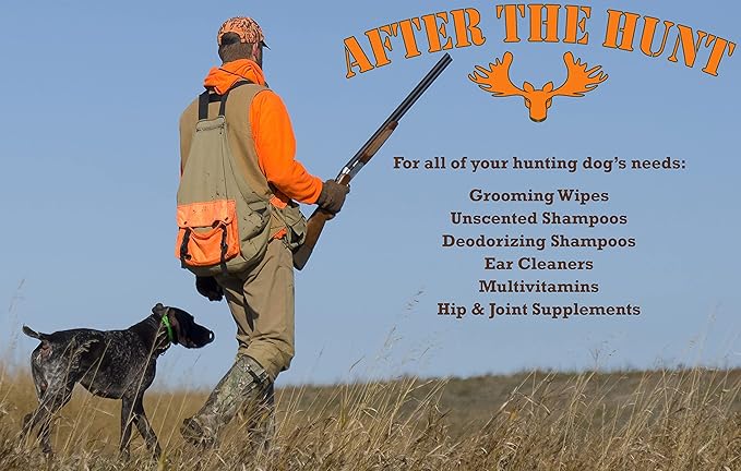 After The Hunt Grooming & Mud Dog Cleaning Wipes with Aloe & Oatmeal - 60 XL Wipes