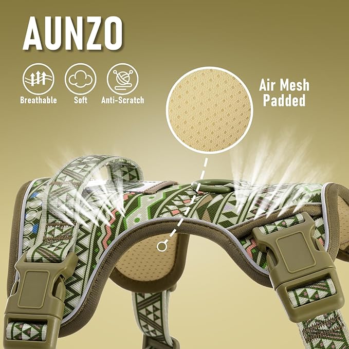 No-Pull Dog Harness for XS Sized Dogs, Anti-Escape Easy Walking Reflective Adjustable Lightweight Dog Vest with Breathable Oxford Material ID Card Slot, Easy on Easy Off with Neck Buckle, XS