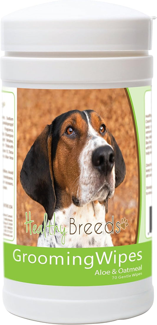 Healthy Breeds Treeing Walker Coonhound Grooming Wipes 70 Count