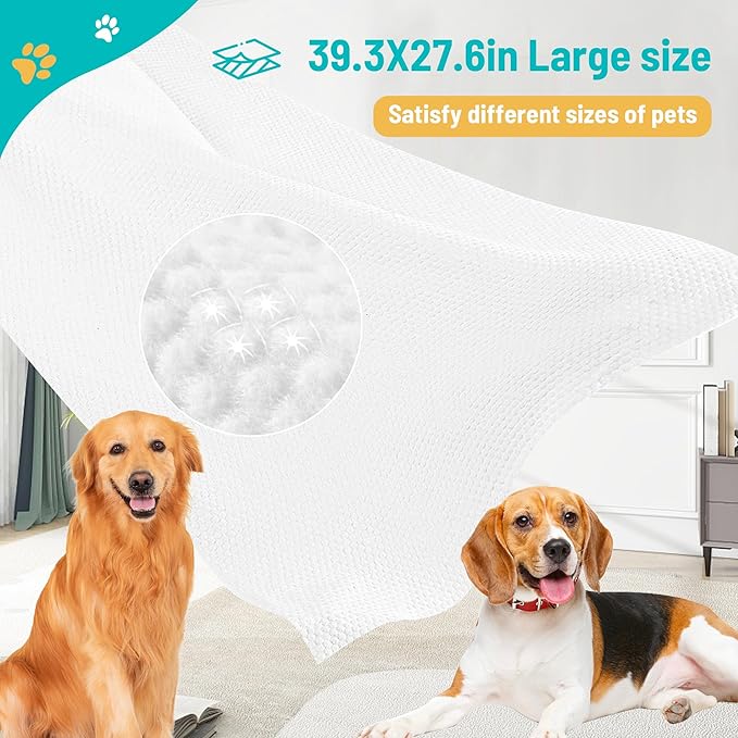 6 Pack Disposable Dog Towel,Soft Large Dog Bath Towels Made of Microfiber for Drying Dogs，Cats (6)