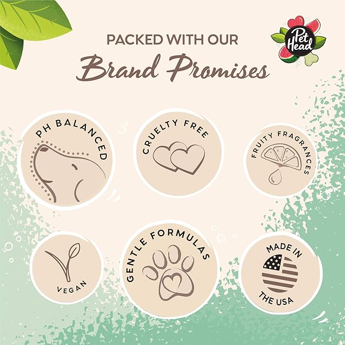 Furtastic Dog Shampoo | Watermelon Scent | Dog Shampoo for Smelly Dogs | Knot Detangler | Care for Long, Tangly Curls & Coats | Vegan | Gentle Formula for Puppies | Made in USA | 16 fl. oz.