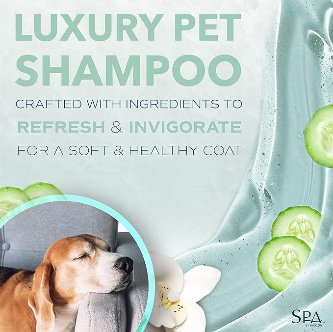 TropiClean SPA Lavish Dog Shampoo | Fresh Scented Deodorizing Dog Shampoo | Naturally Derived Salon Grade Ingredients | Made in the USA | 16oz