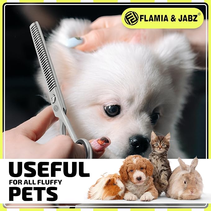 Professional Dog Grooming Chunker Shears/Scissors for Dogs, Cats & Pets (Right Handed, Stainless Steel 7.5 Inch)
