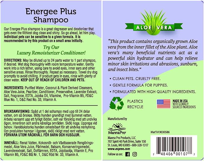 Espree Energee Plus "Dirty Dog" Shampoo, 1 gallon