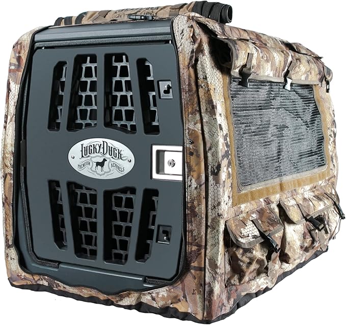 Lucky Duck Weather Protection Kennel Covers, Intermediate, Optifade Marsh