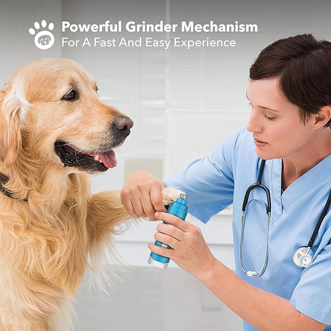 Boshel Pet Nail Grinder for Dogs, Dog Nail Grinder Quiet Noise, Dog Nail Trimmers for Large Dogs to Small Puppy & Cats, Nail Clippers for Dogs, Dog Nail File, Dog Nail Trimmer, Dog Toenail Grinder