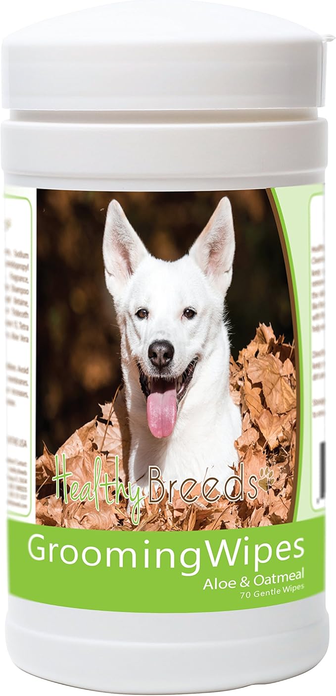 Healthy Breeds Canaan Dog Grooming Wipes 70 Count
