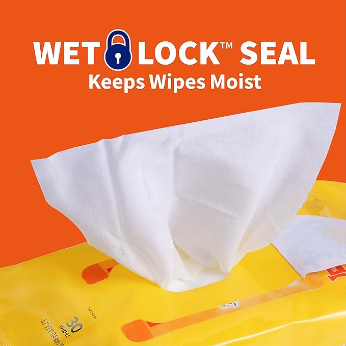 Wet Ones for Pets Paw & Tushie Dog Wipes With Chamomile, 30 ct - 8 Pack | Dog Wipes For All Dogs in Tropical Splash Scent | Dog Grooming Wipes, Dog Bathing Supplies, Pet Wipes for Paw and Butt