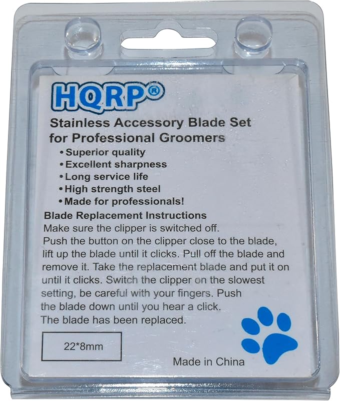 HQRP Animal Clipper Blade Compatible with Oster Size-4F CryogenX Professional Pet Grooming