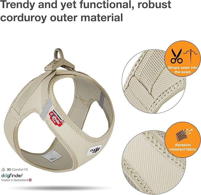 Vest Harness curli Clasp Cord Tan L