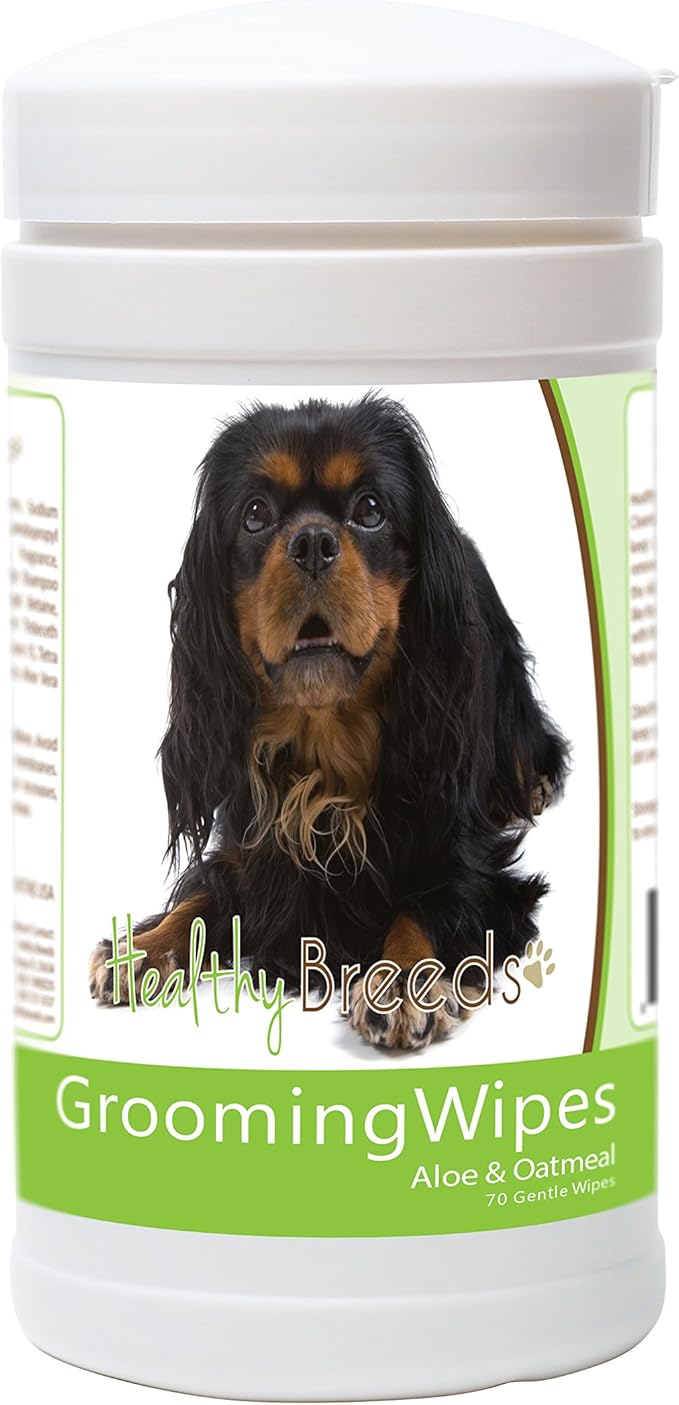 Healthy Breeds English Toy Spaniel Grooming Wipes 70 Count