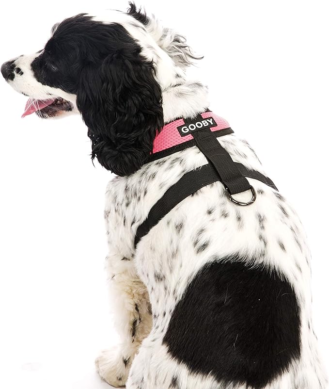 Gooby Comfort X Head In Harness - Pink, X-Large - No Pull Small Dog Harness Patented Choke-Free X Frame - Perfect on the Go Dog Harness for Medium Dogs No Pull or Small Dogs for Indoor and Outdoor Use