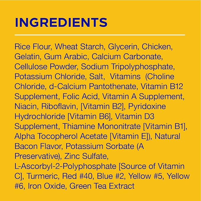 Pedigree DENTASTIX Adult Large Dog Dental Care Treats, Bacon Flavor, 2.08 lb. Pack (40 Treats)