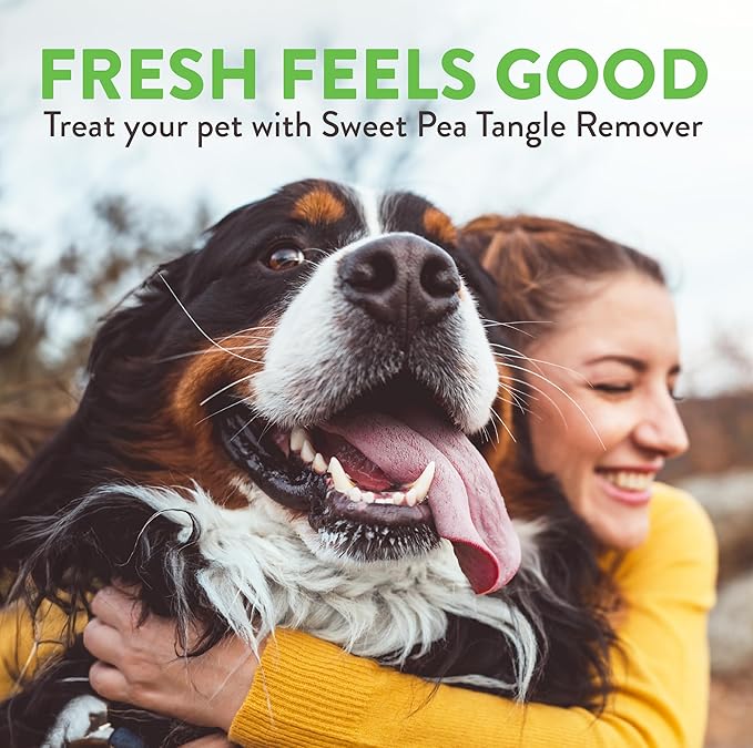 TropiClean Dog Detangler Spray Dematting, Leave in Conditioner, Perfect for Doodles & All Coat Types, Sweet Refreshing Scent, Made in the USA, 16 oz.