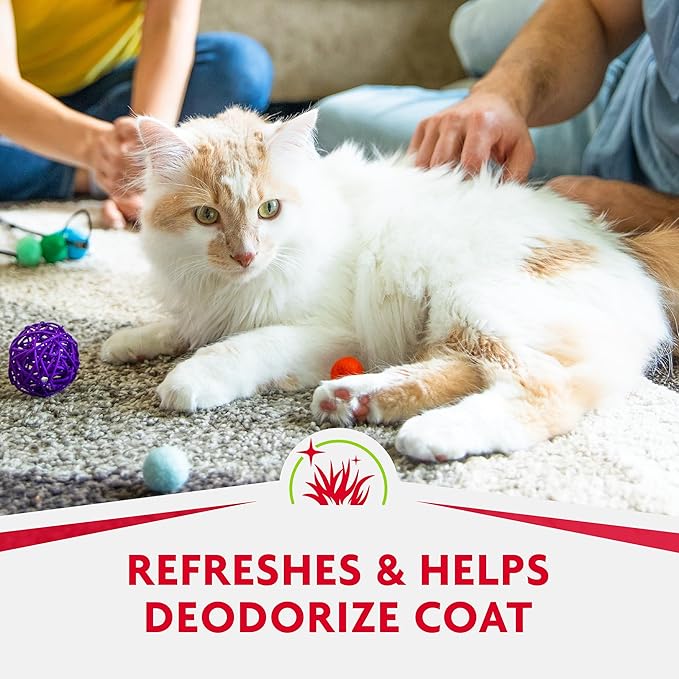 Furminator DeShedding Grooming Wipes for Cats Refresh and Deodorize Coat Without Bathing, 50 Count