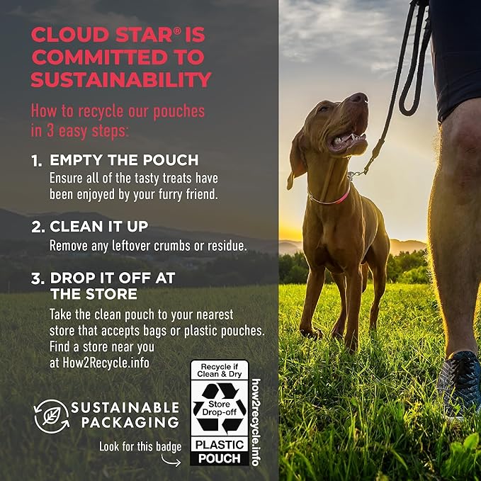 Cloud Star Wag More Bark Less 14 oz Grain Free Meatballs Dog Treats with Beef (19118)