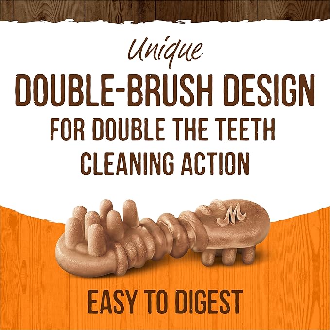 Merrick Fresh Kisses Natural Dental Chews, Treats Infused with Pumpkin and Cinnamon for Tiny Dogs 5-15 Lbs - 9 oz. Pouch