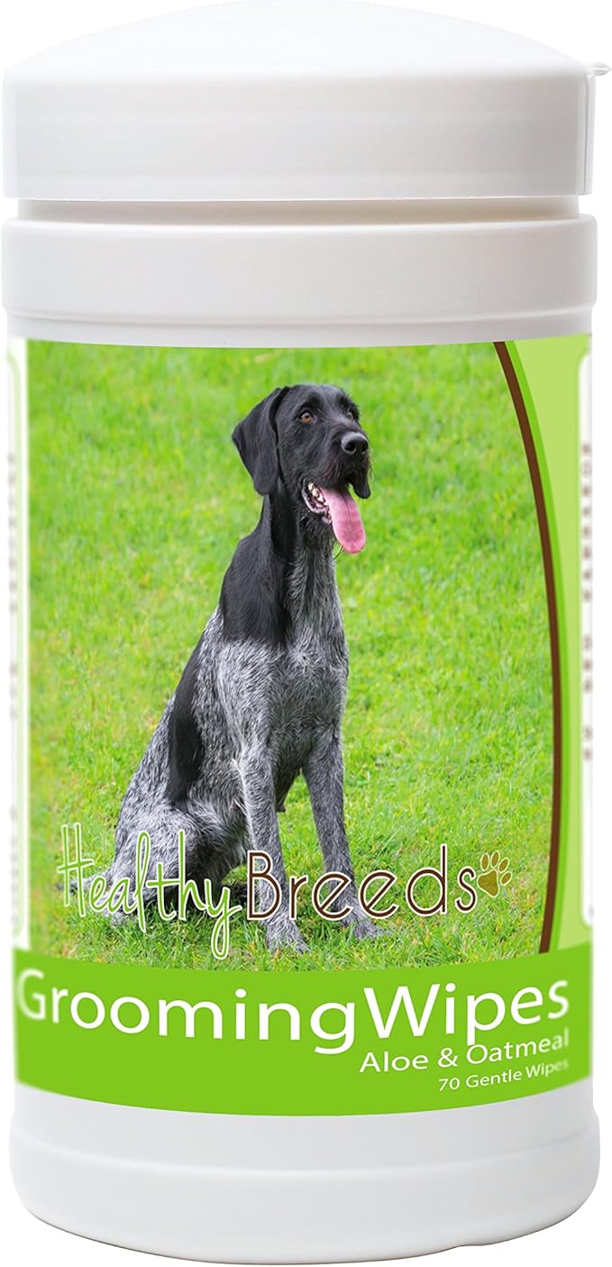 Healthy Breeds German Wirehaired Pointer Grooming Wipes 70 Count
