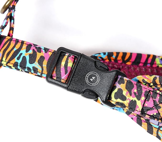 Angie and Allie Organic Cotton Dog Harness,No Pull Pet Harness with Leash D-Ring,Adjustable Soft Padded Dog Vest,Comfortable,Sustainable,Breathable and Stylish for Your Canine Companion