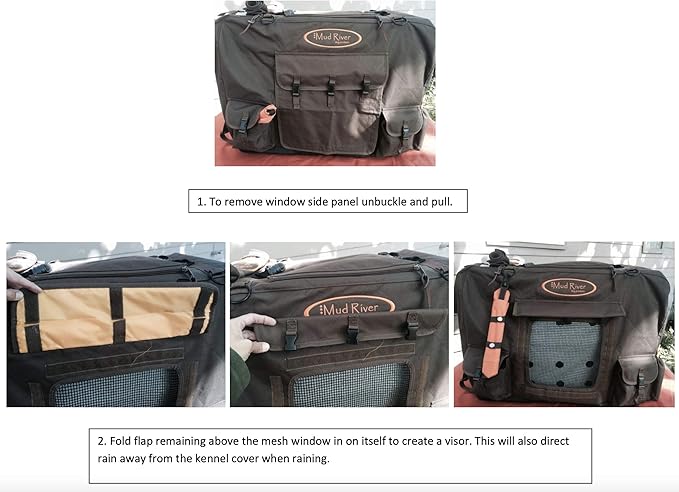 Mud River Dixie Kennel Cover, Brown, Medium