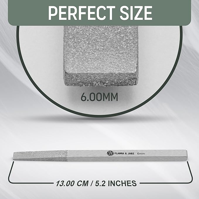 FLAMIA & JABZ Stripping Metal Stones & Nail File for Dogs, Cats & Pets (6 MM)