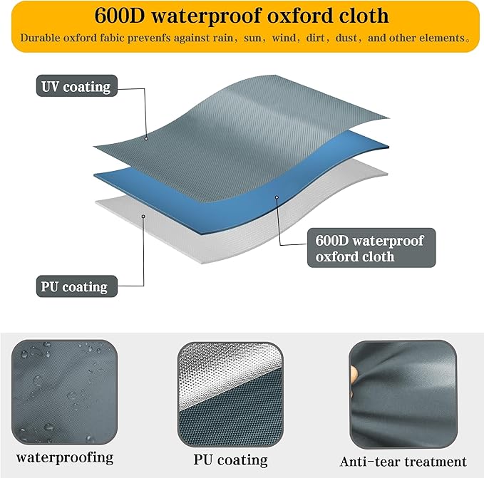 Power Cage Cover,Strength Training Power Cage Covers,84" H x 47" L x 69" W-Squat Rack Cage Accessories Outdoor And indoor Universal Dust and Waterproof Four-Season Protective Cover-Black