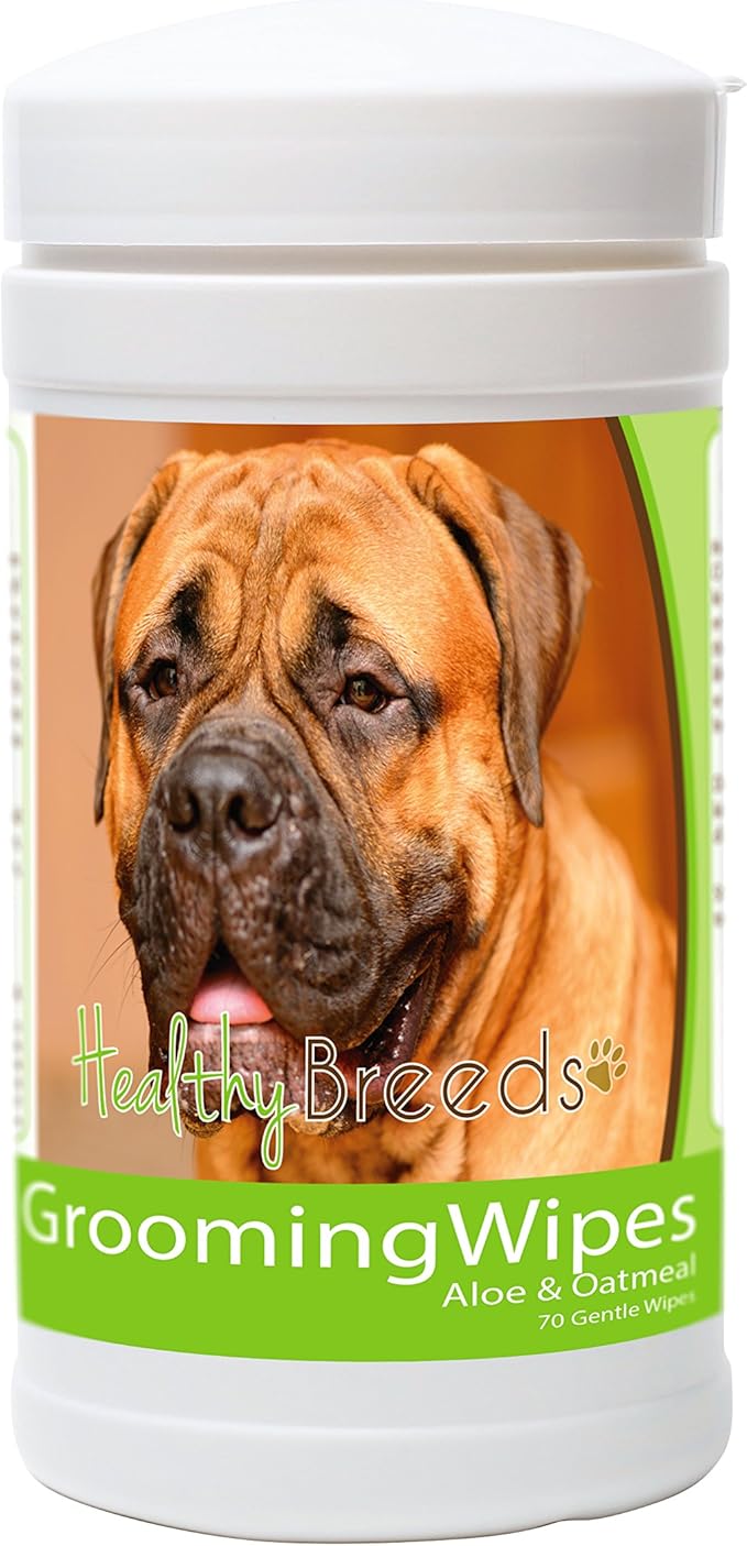 Healthy Breeds Bullmastiff Grooming Wipes 70 Count