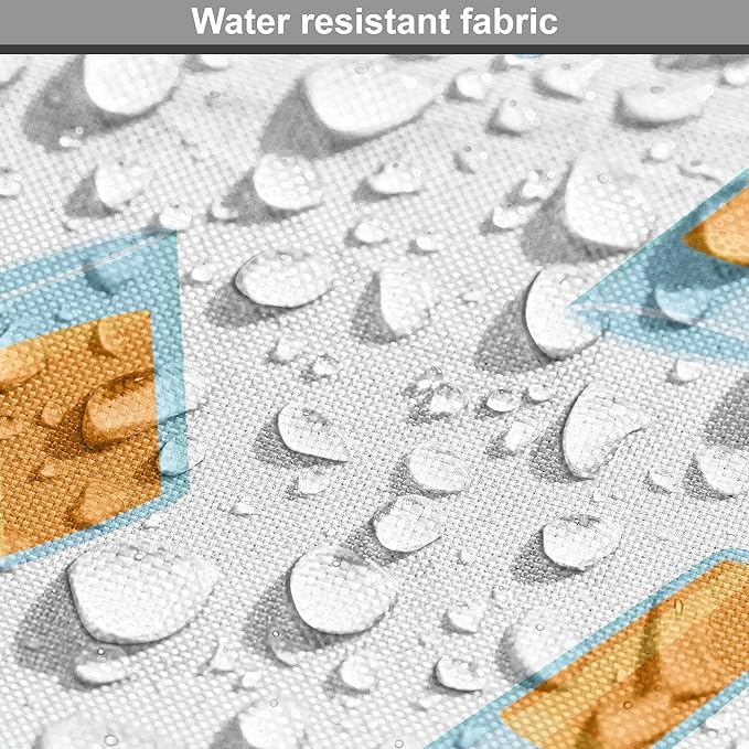 Lunarable Drinks Dog Crate Cover, Pattern of Fresh Orange Fruit Juice Scattered on a Plain Background, Easy to Use Pet Kennel Cover for Medium Large Dogs, 42 Inch, Orange Pale Blue